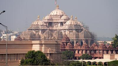 Delhi a day after Diwali celebrations on Friday morning. (PTI) Delhi a day after Diwali celebrations on Friday morning. (PTI)