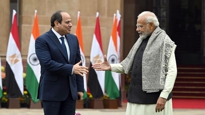 During Egyptian President Abdel Fattah El-Sisi’s visit to India in 2023 to participate in the Republic Day celebrations, the two sides discussed the strengthening of food and pharmaceutical supply chains and bolstering cooperation in key areas such as ICT and pharmaceuticals. (HT Photo) During Egyptian President Abdel Fattah El-Sisi’s visit to India in 2023 to participate in the Republic Day celebrations, the two sides discussed the strengthening of food and pharmaceutical supply chains and bolstering cooperation in key areas such as ICT and pharmaceuticals. (HT Photo)