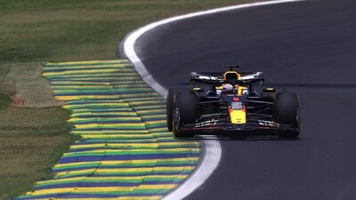 Red Bull's Max Verstappen during practice. (REUTERS)