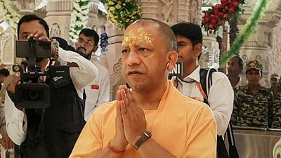 Uttar Pradesh Chief Minister Yogi Adityanath mourned the death of the veteran BJP leader Bhulai Bhai (PTI) Uttar Pradesh Chief Minister Yogi Adityanath mourned the death of the veteran BJP leader Bhulai Bhai (PTI)