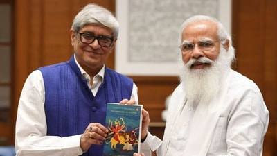 Prime Minister Narendra Modi expressed condolences on the death of Bibek Debroy, PM economic advisory council chairman. (X/Narendra Modi) Prime Minister Narendra Modi expressed condolences on the death of Bibek Debroy, PM economic advisory council chairman. (X/Narendra Modi)