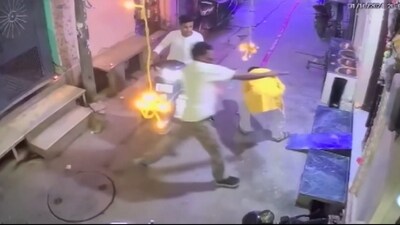 A man opens fire in a residential area at Shahdara, in New Delhi, Thursday night, Oct. 31, 2024. (PTI) A man opens fire in a residential area at Shahdara, in New Delhi, Thursday night, Oct. 31, 2024. (PTI)