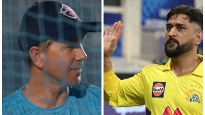 Ricky Ponting made a MS Dhoni prediction. (BCCI/HT COLLAGE)