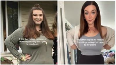Struggling to recover from binge eating? Woman who ‘lost 160 pounds’, shares her secret (Instagram/@amber_c_fitness) Struggling to recover from binge eating? Woman who ‘lost 160 pounds’, shares her secret (Instagram/@amber_c_fitness)