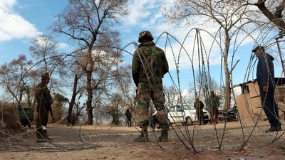 Two migrants from Uttar Pradesh were shot at by terrorists in Jammu and Kashmir's Budgam on Friday. Two migrants from Uttar Pradesh were shot at by terrorists in Jammu and Kashmir's Budgam on Friday.
