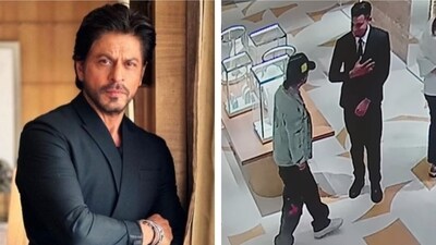 Fans praised Shah Rukh Khan for his humble gesture towards staff at a shop. Fans praised Shah Rukh Khan for his humble gesture towards staff at a shop.