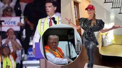 Donald Trump's supporters wore safety vests to Nevada rally, Megyn Kelly proudly dressed as garbage on Halloween (X) Donald Trump's supporters wore safety vests to Nevada rally, Megyn Kelly proudly dressed as garbage on Halloween (X)