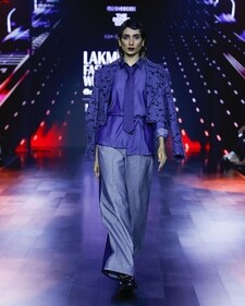Dhruv Kapoor’s Winter/Festive 2024 collection at Lakmé Fashion Week introduced a denim-inspired take on the trend, with ties styled alongside denim separates to create a seamless blend of masculine and feminine aesthetics. Dhruv Kapoor’s Winter/Festive 2024 collection at Lakmé Fashion Week introduced a denim-inspired take on the trend, with ties styled alongside denim separates to create a seamless blend of masculine and feminine aesthetics.