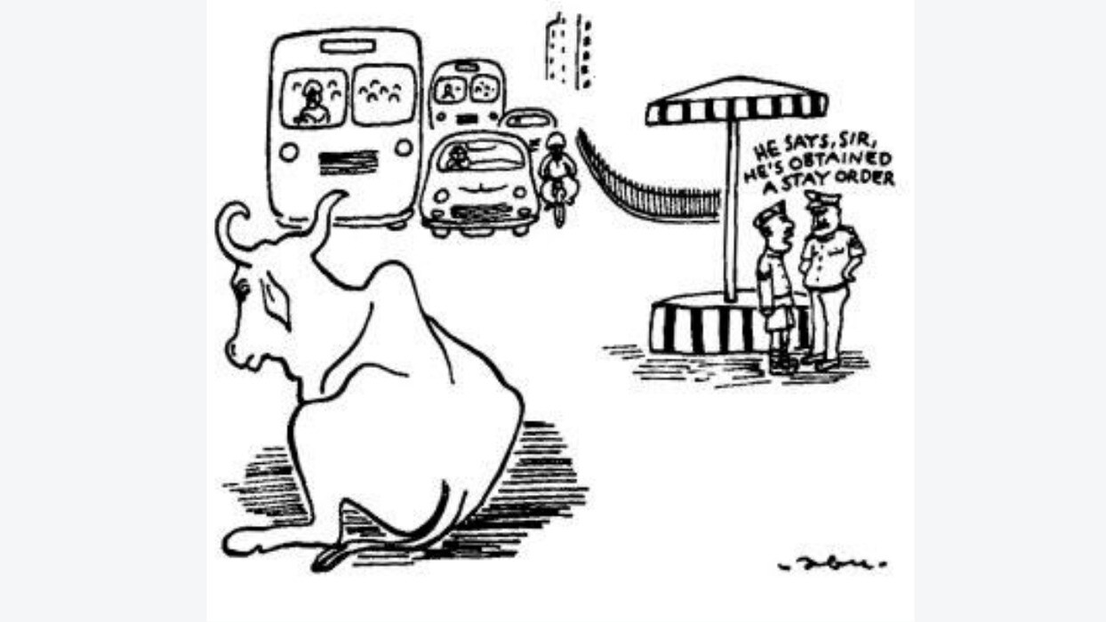The mark of a good political cartoon is timelessness. For better and worse, Abraham’s work is eternally resonant. (Image via Ayisha Abraham) The mark of a good political cartoon is timelessness. For better and worse, Abraham’s work is eternally resonant. (Image via Ayisha Abraham)