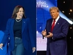 US Vice President and Democratic presidential candidate Kamala Harris and former president and Republican candidate Donald Trump US Vice President and Democratic presidential candidate Kamala Harris and former president and Republican candidate Donald Trump