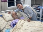 Suhasini Hasan with her father Charuhasan. Suhasini Hasan with her father Charuhasan.