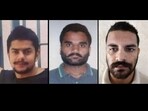 Left to right: Anmol Bishnoi, Goldy Brar, Gaurav Patyal and Lakhbir Singh alias Landa. Left to right: Anmol Bishnoi, Goldy Brar, Gaurav Patyal and Lakhbir Singh alias Landa.