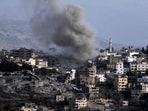 Smoke rises from the site of an Israeli airstrike that targeted the southern Lebanese village of Khiam on November 2, 2024, amid the ongoing war between Israel and Hezbollah. Smoke rises from the site of an Israeli airstrike that targeted the southern Lebanese village of Khiam on November 2, 2024, amid the ongoing war between Israel and Hezbollah.