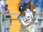 India's Shubman Gill plays a shot during the second day of the third Test cricket match against New Zealand. India's Shubman Gill plays a shot during the second day of the third Test cricket match against New Zealand.