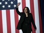 US Election 2024 live: US Vice President and Democratic presidential candidate Kamala Harris waves as she arrives to speak during a "When We Vote We Win" rally at the Wisconsin State Fair Park Exposition Center in West Allis, Milwaukee, Wisconsin.