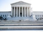 The US Supreme Court is seen on the first day of a new term in Washington, DC, on October 7, 2024. (Photo by SAUL LOEB / AFP)