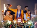 Donald Trump and Elon Musk in place of Prime Minister Narendra Modi and Uttar Pradesh Chief Minister Yogi Adityanath respectively.