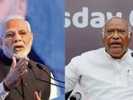 Prime Minister Narendra Modi and Congress chief Mallikarjun Kharge.