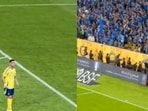 Cristiano Ronaldo was booed by Lionel Messi chants. Cristiano Ronaldo was booed by Lionel Messi chants.