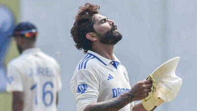 Mumbai, Nov 01 (ANI): India's Ravindra Jadeja during Day 1 of the third test match against New Zealand, at Wankhede Stadium in Mumbai on Friday. (ANI Photo) (Nitin Lawate) Mumbai, Nov 01 (ANI): India's Ravindra Jadeja during Day 1 of the third test match against New Zealand, at Wankhede Stadium in Mumbai on Friday. (ANI Photo) (Nitin Lawate)
