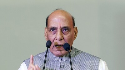 Defence minister Rajnath Singh says terrorism in Jammu and Kashmir has reduced since earlier times (Pawan Kumar ) Defence minister Rajnath Singh says terrorism in Jammu and Kashmir has reduced since earlier times (Pawan Kumar )