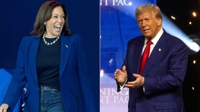 US Vice President and Democratic presidential candidate Kamala Harris and former president and Republican candidate Donald Trump (Photo by Rebecca NOBLE and CHRISTIAN MONTERROSA / AFP) US Vice President and Democratic presidential candidate Kamala Harris and former president and Republican candidate Donald Trump (Photo by Rebecca NOBLE and CHRISTIAN MONTERROSA / AFP)