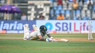 Virat Kohli is a total mess as he is run out. (AFP) Virat Kohli is a total mess as he is run out. (AFP)