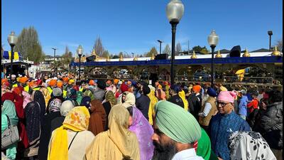 Congregants at the Vaisakhi parade this spring organised by the Khalsa Diwan Society in Vancouver, Canada. (Source: Khalsa Diwan Society) Congregants at the Vaisakhi parade this spring organised by the Khalsa Diwan Society in Vancouver, Canada. (Source: Khalsa Diwan Society)