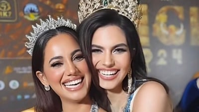 Rachel Gupta with Pakistan's Roma Michael at Miss Grand International 2024. (Instagram/ Rachel Gupta) Rachel Gupta with Pakistan's Roma Michael at Miss Grand International 2024. (Instagram/ Rachel Gupta)