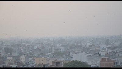 Pollution seen in Lucknow on Saturday. (Mushtaq Ali/HT) Pollution seen in Lucknow on Saturday. (Mushtaq Ali/HT)