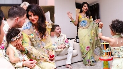 Priyanka Chopra, Nick Jonas and Malti Marie are currently in London. Priyanka Chopra, Nick Jonas and Malti Marie are currently in London.