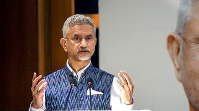 External Affairs Minister S Jaishankar addresses the launch of Professor Sreeram Chaulia's book titled ‘Friends: India’s Closest Strategic Partners', at India Habitat Centre in New Delhi on Saturday. (ANI) External Affairs Minister S Jaishankar addresses the launch of Professor Sreeram Chaulia's book titled ‘Friends: India’s Closest Strategic Partners', at India Habitat Centre in New Delhi on Saturday. (ANI)