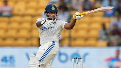 Sarfaraz Khan was dismissed for a duck in the third Test against New Zealand (PTI)