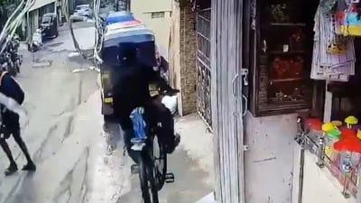 The victim, a resident of Mira Road, rode his bicycle to Ghodbunder Fort on Monday. (X) The victim, a resident of Mira Road, rode his bicycle to Ghodbunder Fort on Monday. (X)