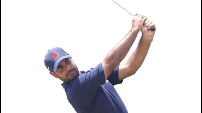Shubhankar Sharma at Chandigarh Golf Club. (HT Photo) Shubhankar Sharma at Chandigarh Golf Club. (HT Photo)