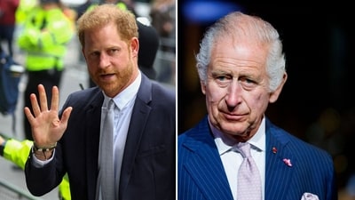 King Charles III is hesitant to reconcile with Prince Harry due to legal risks from Harry's lawsuit against the Home Office regarding police protection.(REUTERS/Hannah McKay/File Photo, Ludovic Marin, Pool via AP, File) King Charles III is hesitant to reconcile with Prince Harry due to legal risks from Harry's lawsuit against the Home Office regarding police protection.(REUTERS/Hannah McKay/File Photo, Ludovic Marin, Pool via AP, File)
