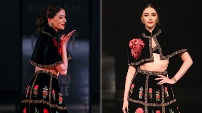 Ananya Panday turned muse for Rohit Bal during the finale of his last show at Lakme Fashion Week x FDCI that took place at The Imperial in New Delhi. (File Photo) Ananya Panday turned muse for Rohit Bal during the finale of his last show at Lakme Fashion Week x FDCI that took place at The Imperial in New Delhi. (File Photo)