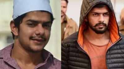 Anmol Bishnoi (left) is the younger brother of jailed gangster Lawrence Bishnoi (right), Anmol Bishnoi (left) is the younger brother of jailed gangster Lawrence Bishnoi (right),