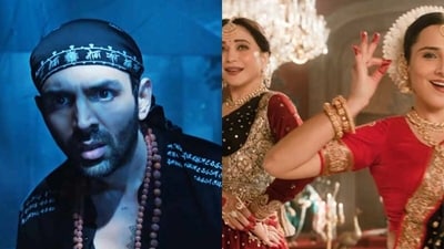 Stills from Bhool Bhulaiyaa 3. Stills from Bhool Bhulaiyaa 3.