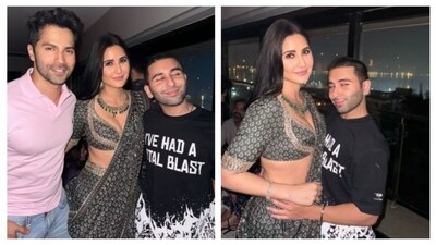 Katrina Kaif poses with Varun Dhawan and Orry at a recent party. (Instagram/ Orhan Awatramani) Katrina Kaif poses with Varun Dhawan and Orry at a recent party. (Instagram/ Orhan Awatramani)