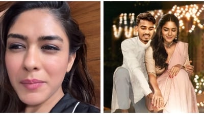 Mrunal Thakur took to her Instagram Stories to address why she was 'so sad' with the fan edit. Mrunal Thakur took to her Instagram Stories to address why she was 'so sad' with the fan edit.