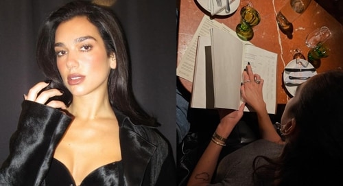 Dua Lipa sports black nails in her recent Instagram photo dumps (Photos; Instagram/dualipa) Dua Lipa sports black nails in her recent Instagram photo dumps (Photos; Instagram/dualipa)
