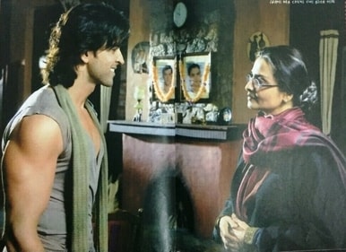 Rekha played Hrithik Roshan's grandmother in Krrish Rekha played Hrithik Roshan's grandmother in Krrish