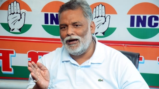 Independent MP Pappu Yadav was allegedly threatened by a caller linked to Lawrence Bishnoi to stay away from Salman Khan. (Rahul Sharma)