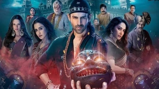 Bhool Bhulaiyaa 3 box office collection day 1: Kartik Aaryan is back as Rooh Baba with Vidya Balan and Madhuri Dixit.