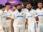 India's Rohit Sharma and Virat Kohli before the second day of the first Test cricket match between India and New Zealand, at M Chinnaswamy Stadium, in Bengaluru, Thursday, Oct. 17, 2024 India's Rohit Sharma and Virat Kohli before the second day of the first Test cricket match between India and New Zealand, at M Chinnaswamy Stadium, in Bengaluru, Thursday, Oct. 17, 2024