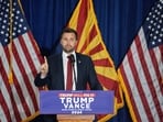 Republican U.S. vice presidential nominee Senator JD Vance speaks during a rally in Scottsdale, Arizona, U.S. November 2, 2024. REUTERS/Go Nakamura