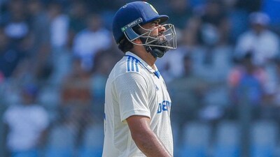 India's Captain Rohit Sharma walks back to the pavilion after getting dismissed. (Surjeet Yadav)