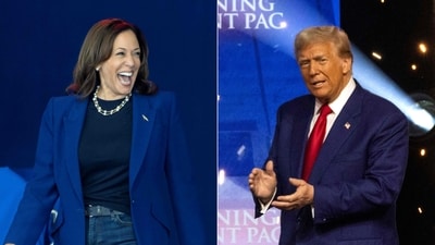 Trump surrogates winced at the unforced error, which looked especially unprofessional when contrasted with Harris's address to a massive, jubilant crowd in Washington, with the White House providing the backdrop. (Photo by Rebecca NOBLE and CHRISTIAN MONTERROSA / AFP) Trump surrogates winced at the unforced error, which looked especially unprofessional when contrasted with Harris's address to a massive, jubilant crowd in Washington, with the White House providing the backdrop. (Photo by Rebecca NOBLE and CHRISTIAN MONTERROSA / AFP)