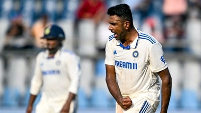India's Ravichandran Ashwin celebrates after taking the wicket of New Zealand's Glenn Phillips during the second day of the third and final Test (AFP) India's Ravichandran Ashwin celebrates after taking the wicket of New Zealand's Glenn Phillips during the second day of the third and final Test (AFP)